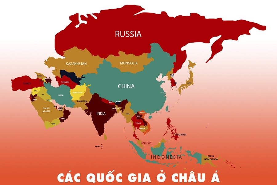 Đặc điểm địa hình Châu Á - Thông tin về Châu Á